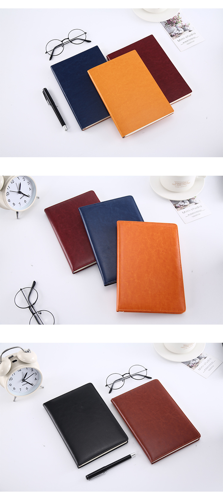 A5 Notepad B5 Business Notebook Custom Soft Leather Journal Book Gift Set Custom Logo Notebook A5 Notepad B5 Business Notebook Custom Soft Leather Journal Book Gift Set Custom Logo Notebook