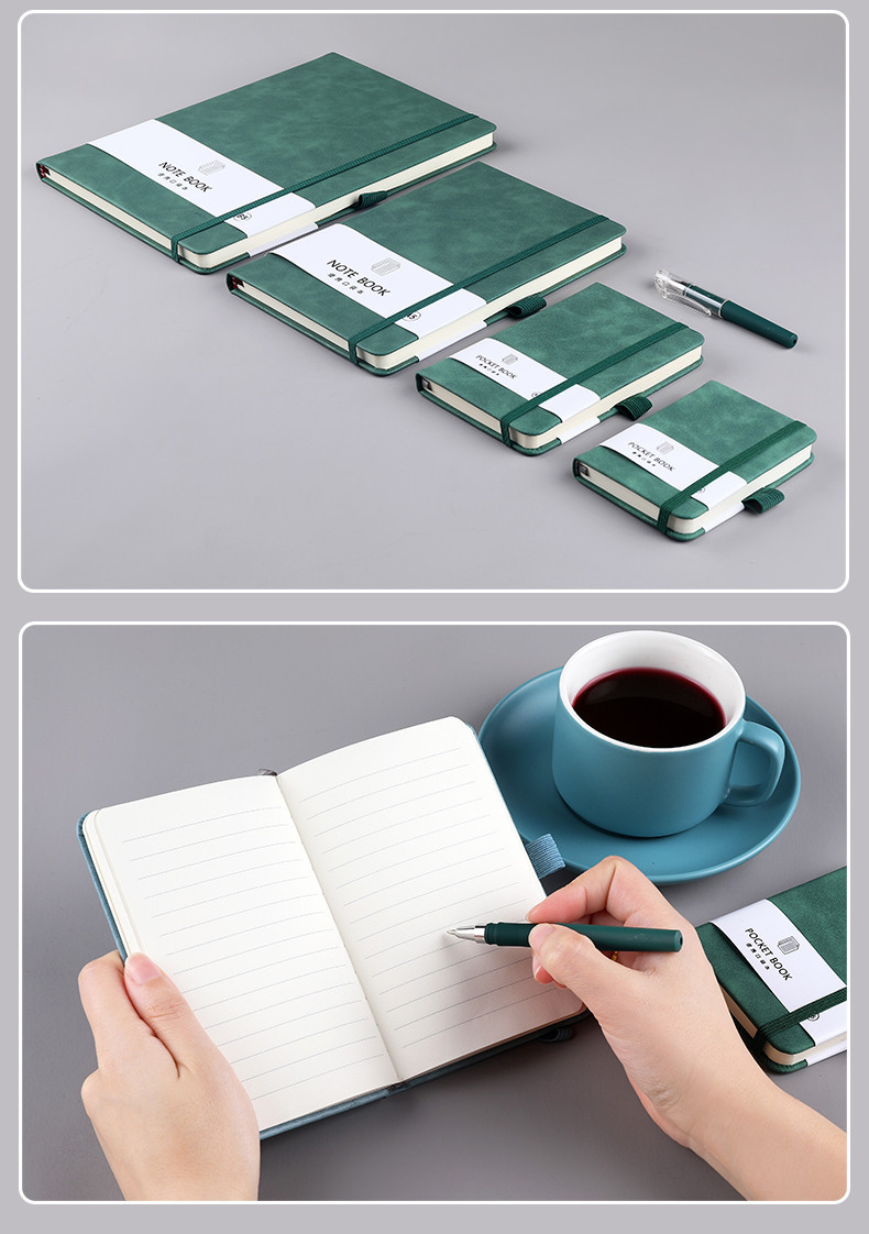 A7 Color Elastic Bandage Portable Notebook Wholesale Student Memo Skin Feeling Leather Portable Pocket Journal Book