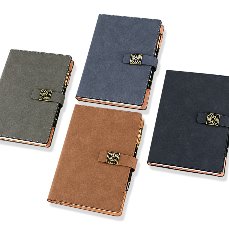 Jianxun Business Notebook Logo Notepad Set High-End Creative Office Factory Wholesale Student Notebook