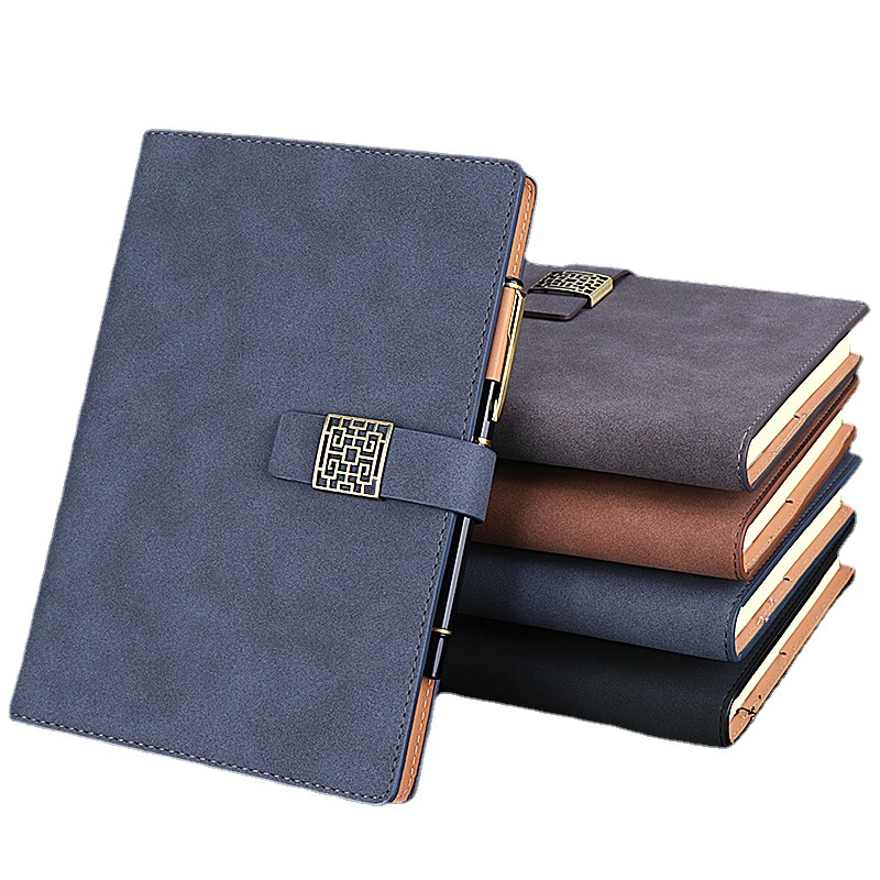 Jianxun Business Notebook Logo Notepad Set High-End Creative Office Factory Wholesale Student Notebook