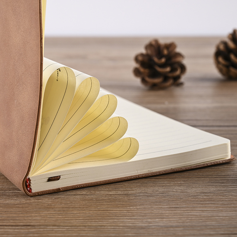 Sheepskin Notebook Custom Creative Business Diary Retro Imitation Leather PU Notepad Set Custom Logo