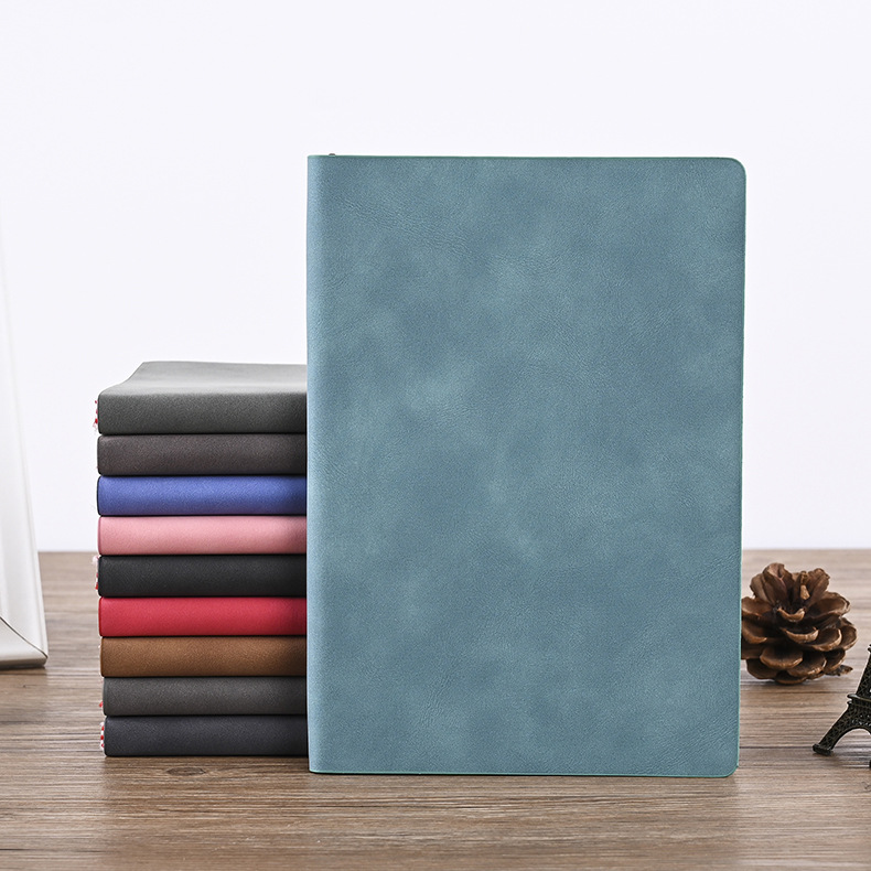 Sheepskin Notebook Custom Creative Business Diary Retro Imitation Leather PU Notepad Set Custom Logo