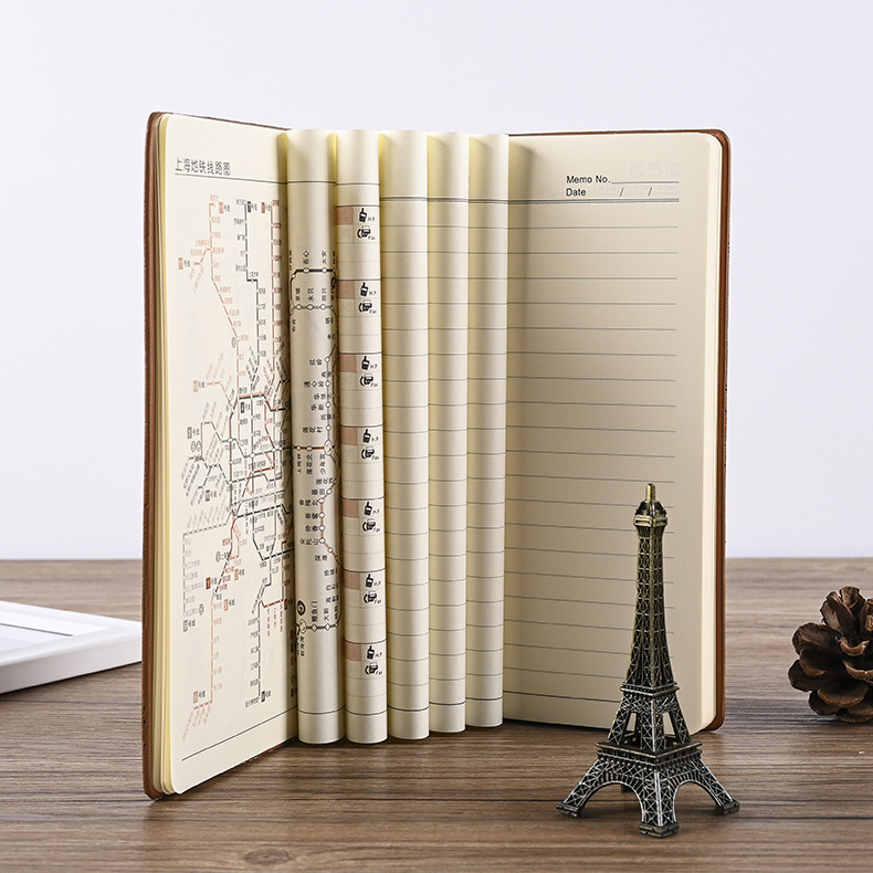 Sheepskin Notebook Custom Creative Business Diary Retro Imitation Leather PU Notepad Set Custom Logo