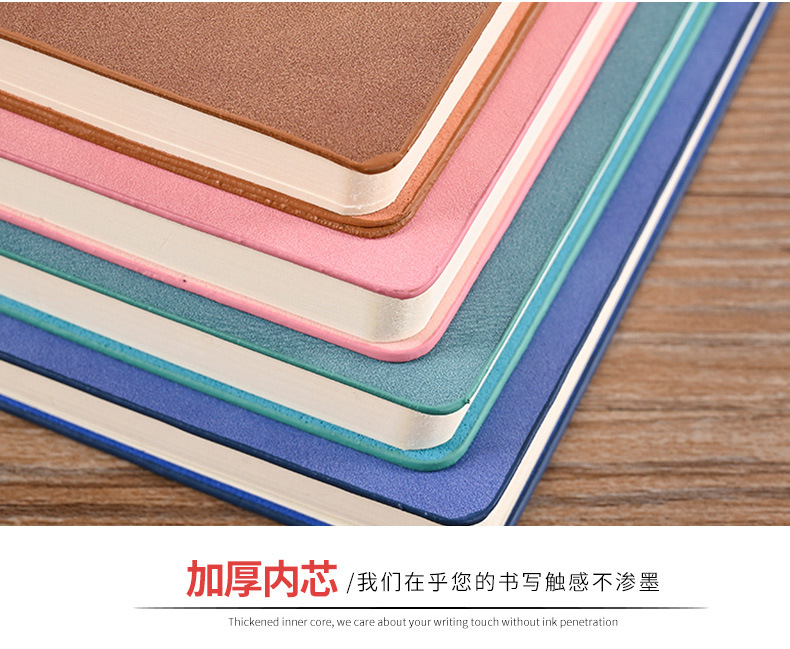 Sheepskin Notebook Custom Creative Business Diary Retro Imitation Leather PU Notepad Set Custom Logo