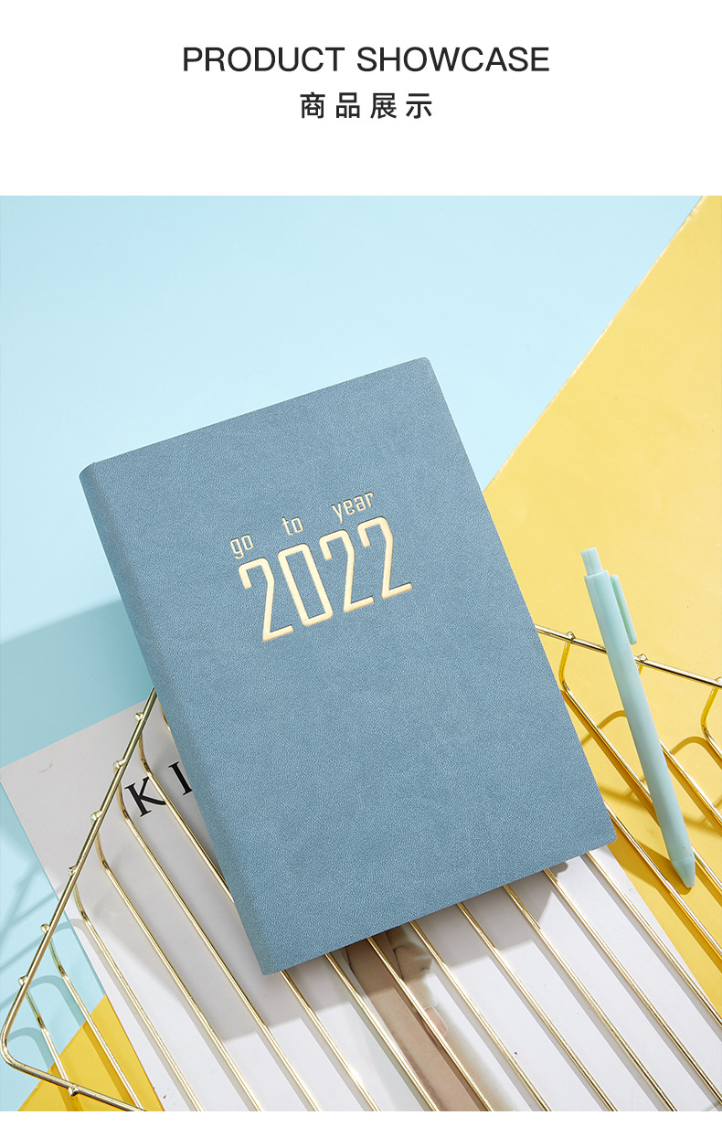 2022 Schedule Book A5 Efficiency Manual 365 Daily Planner Time Management Manual Notebook Logo Can Be Added