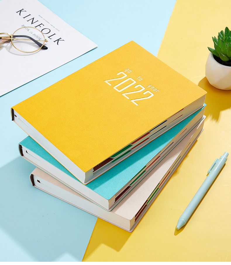 2022 Schedule Book A5 Efficiency Manual 365 Daily Planner Time Management Manual Notebook Logo Can Be Added