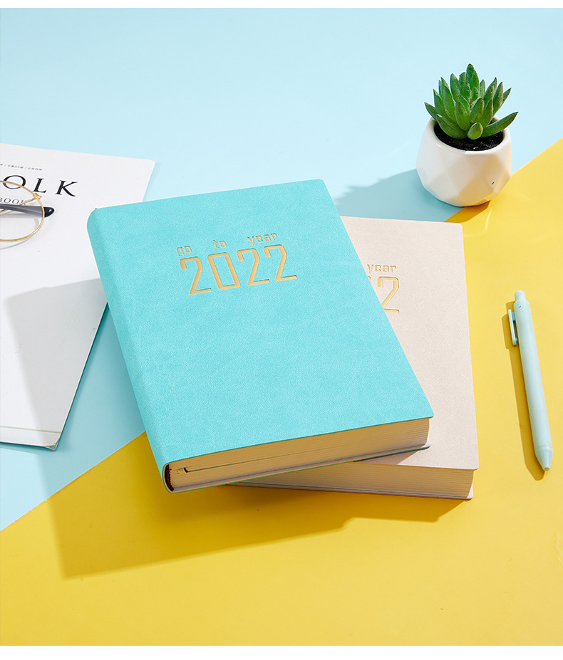 2022 Schedule Book A5 Efficiency Manual 365 Daily Planner Time Management Manual Notebook Logo Can Be Added