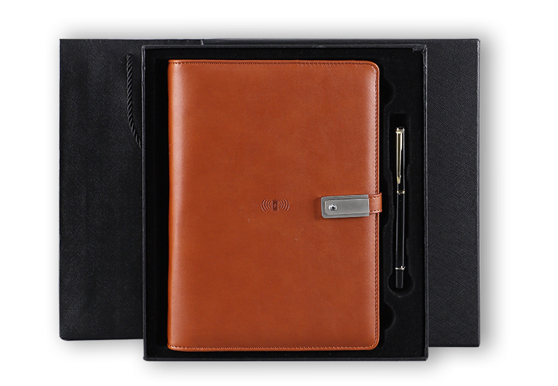 Wireless D Function Rechargeable Notebook with U-Disk Customization Printable Logo Business Gift A5 Loose-Leaf Customized Cover Wireless D Function Rechargeable Notebook with U-Disk Customization Printable Logo Business Gift A5 Loose-Leaf Customized Cover