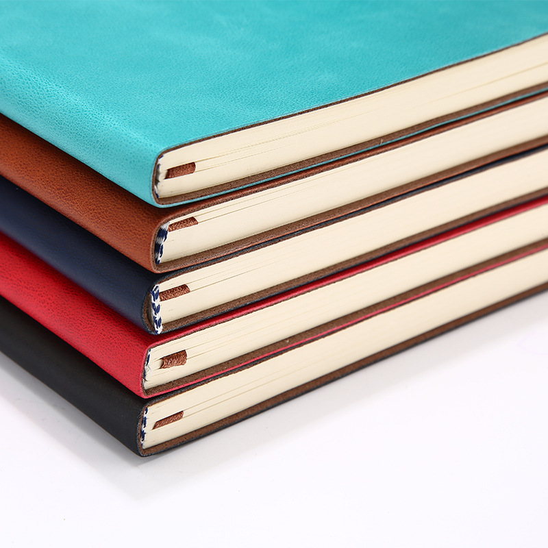 A5 Notebook Pack Soft Leather PU Office Stationery with Pen Creative Business Notebook Gift Box Custom Logo