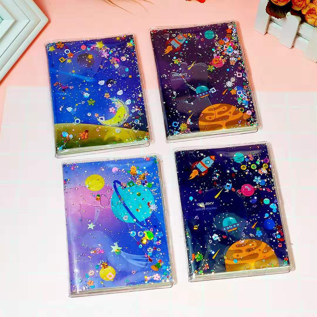 Creative Journal Book Notebook Quicksand Plastic Cover Notebook Student Stationery Diary Loose-Leaf Notebook Gift Wholesale Creative Journal Book Notebook Quicksand Plastic Cover Notebook Student Stationery Diary Loose-Leaf Notebook Gift Wholesale