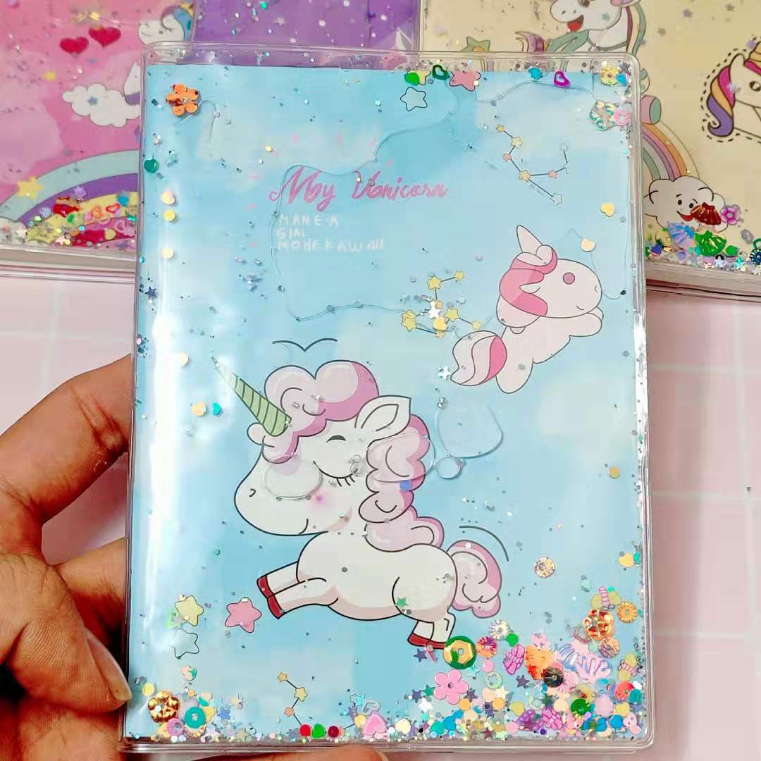 Creative Journal Book Notebook Quicksand Plastic Cover Notebook Student Stationery Diary Loose-Leaf Notebook Gift Wholesale Creative Journal Book Notebook Quicksand Plastic Cover Notebook Student Stationery Diary Loose-Leaf Notebook Gift Wholesale