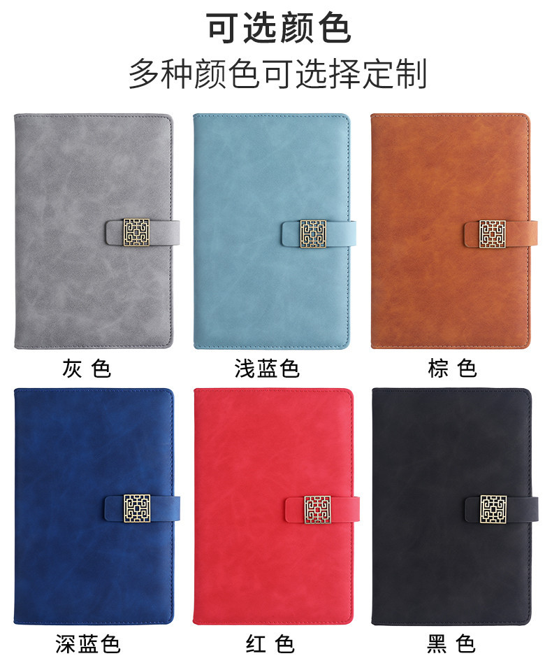 Window Flower Buckle A5 Sheepskin Notebook Buckle Business Diary Gift Set Notepad Custom Logo Spot Window Flower Buckle A5 Sheepskin Notebook Buckle Business Diary Gift Set Notepad Custom Logo Spot