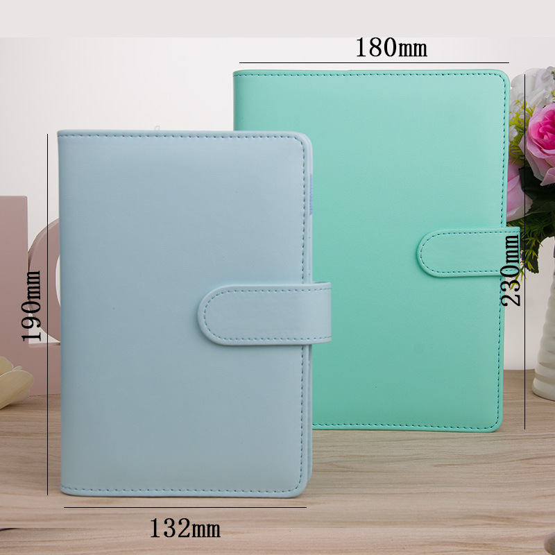 Korean Creative Journal Book Macaron Notepad Loose-Leaf Notebook Journal Book A5a6 Customizable Logo