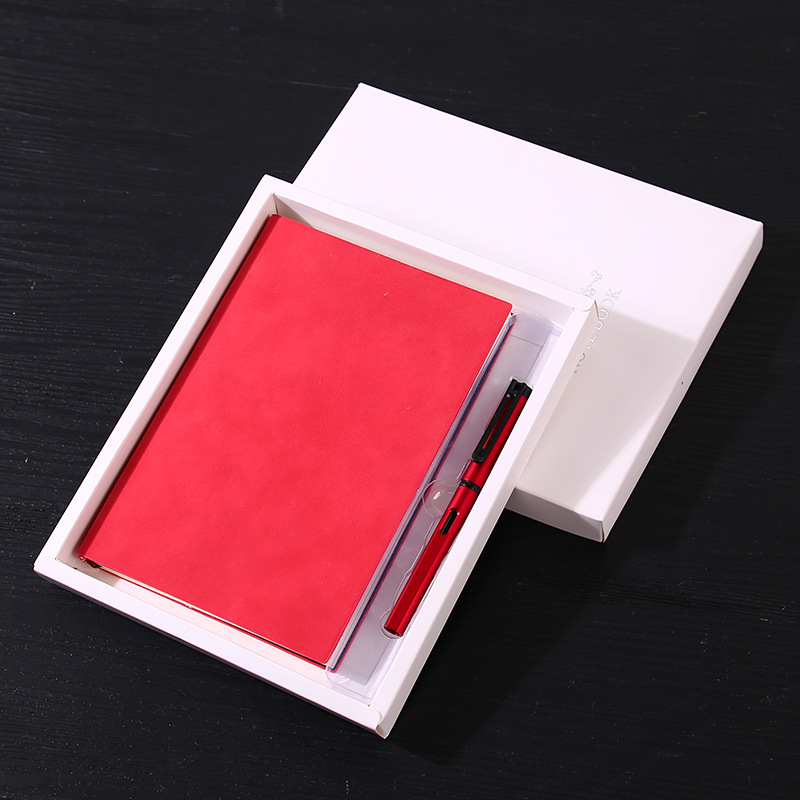 Thickened Notebook Gift Box A5a6 Business Retro Sheepskin Notepad Printable Logo Soft Leather Surface Notebook