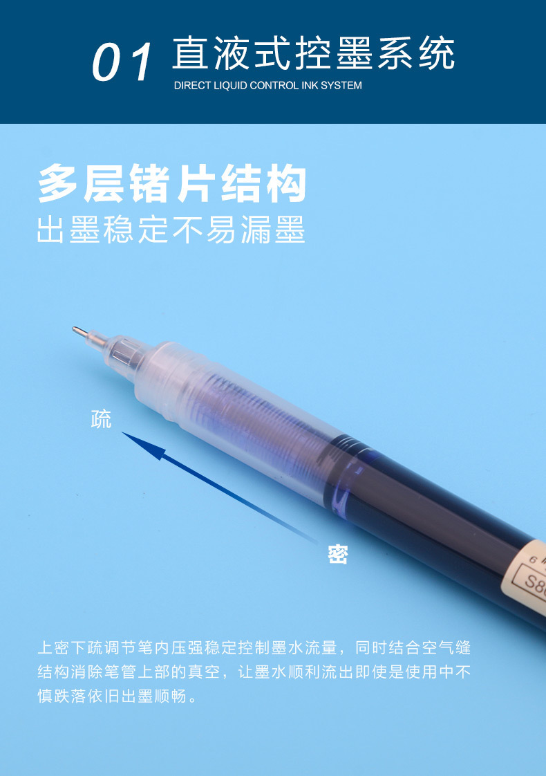 Straight Liquid Large Capacity Student Gel Pen Internet Celebrity Notebook Business Black Signature Pen Multi-Color Fixed Logo Advertising Straight Liquid Large Capacity Student Gel Pen Internet Celebrity Notebook Business Black Signature Pen Multi-Color Fixed Logo Advertising