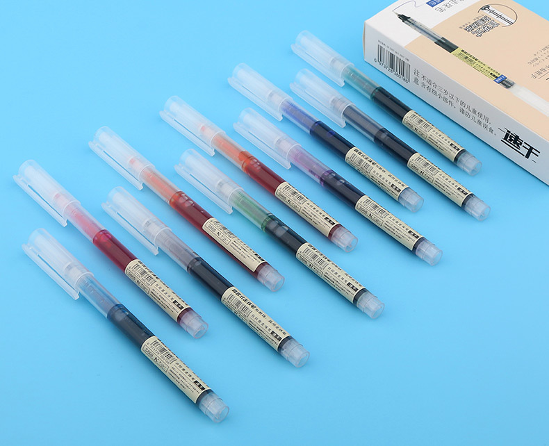 Straight Liquid Large Capacity Student Gel Pen Internet Celebrity Notebook Business Black Signature Pen Multi-Color Fixed Logo Advertising Straight Liquid Large Capacity Student Gel Pen Internet Celebrity Notebook Business Black Signature Pen Multi-Color Fixed Logo Advertising