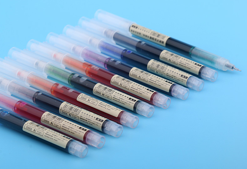 Straight Liquid Large Capacity Student Gel Pen Internet Celebrity Notebook Business Black Signature Pen Multi-Color Fixed Logo Advertising Straight Liquid Large Capacity Student Gel Pen Internet Celebrity Notebook Business Black Signature Pen Multi-Color Fixed Logo Advertising