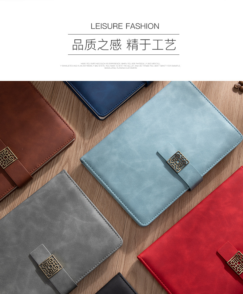 SOURCE Factory in Stock Wholesale A5 Thick Notepad Gift for Office Retro Business Notebook Pack