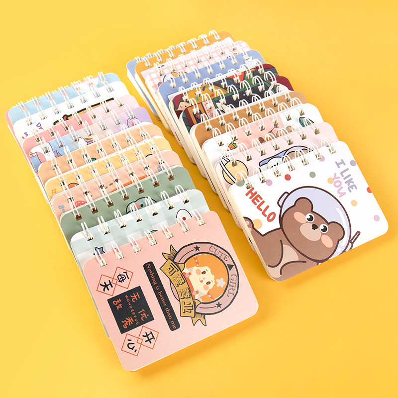 A7 Flip Coil Notebook Student Small Notebook Pocket Mini Notebook Diary Portable Office Notepad Wholesale