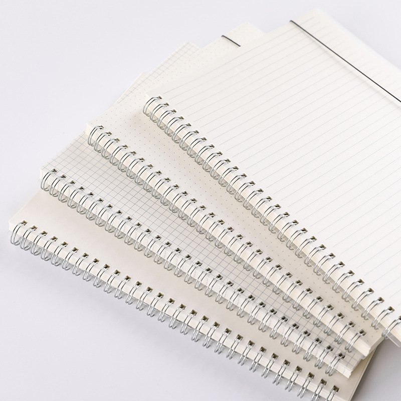 Zhishun Simple Pp Transparent Frosted Coil Notebook Journal Book Student Notepad Mesh Blank Loose Leaf Notebook