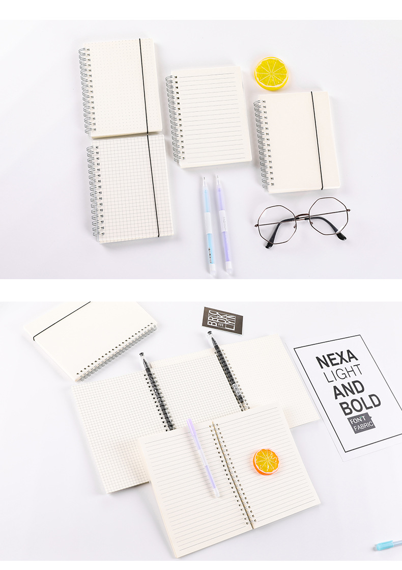 Zhishun Simple Pp Transparent Frosted Coil Notebook Journal Book Student Notepad Mesh Blank Loose Leaf Notebook Zhishun Simple Pp Transparent Frosted Coil Notebook Journal Book Student Notepad Mesh Blank Loose Leaf Notebook