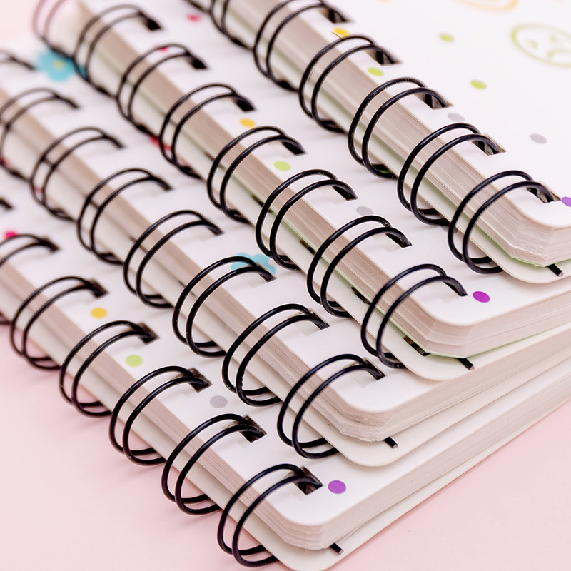 Zhishun Xuan Ya Small Flower Flip Coil Notebook Student Mini-Portable Loose-Leaf Notebook Notepad A7 Pockets Notebook
