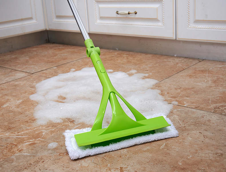 Multi-function telescopic rod double-face window cleaner cleaning brush tool single lever double-sided clean glass 