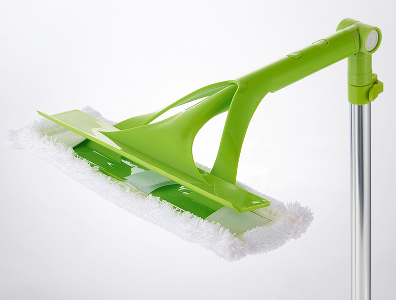 Multi-function telescopic rod double-face window cleaner cleaning brush tool single lever double-sided clean glass 