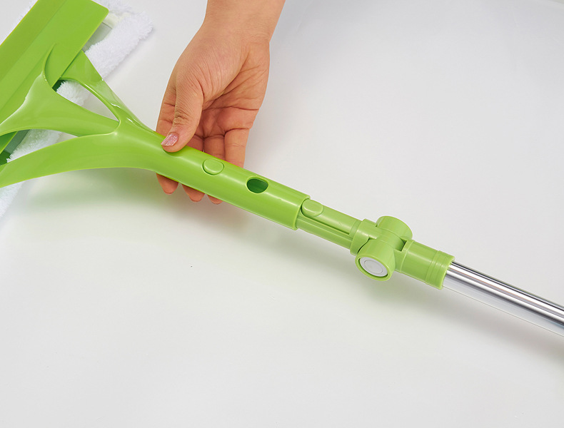 Multi-function telescopic rod double-face window cleaner cleaning brush tool single lever double-sided clean glass 