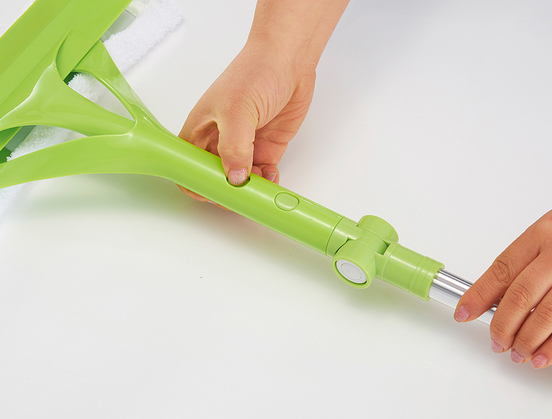 Multi-function telescopic rod double-face window cleaner cleaning brush tool single lever double-sided clean glass 