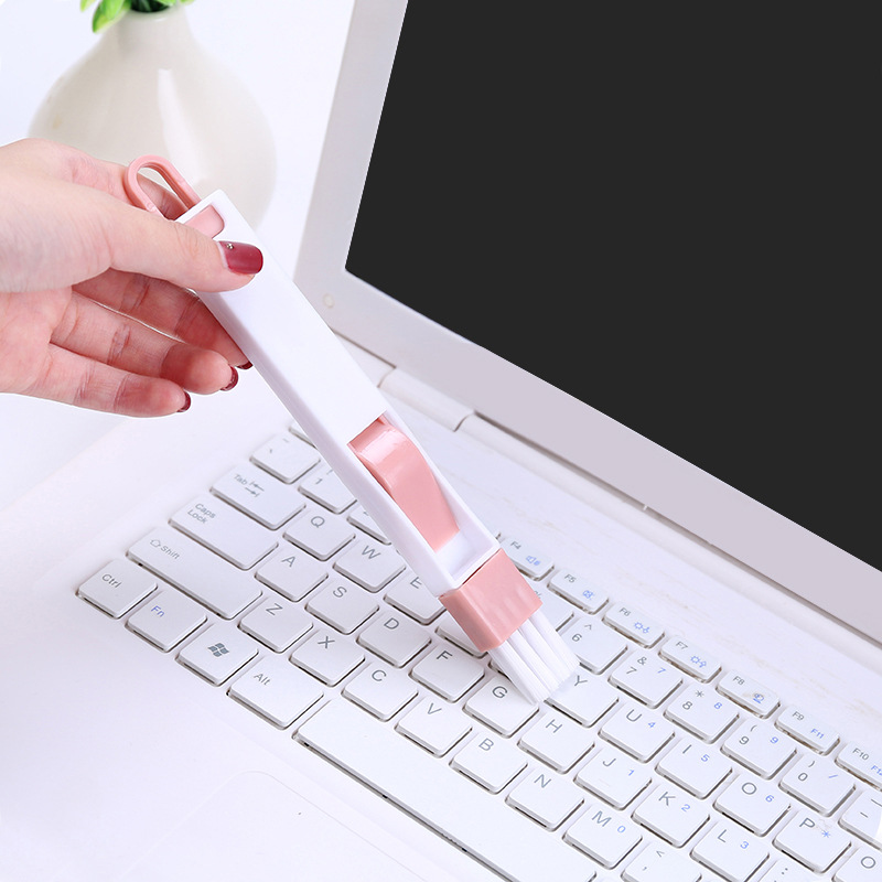Window groove groove clean brush small brush with dustpan dead corner gap brush screen cleaning tool