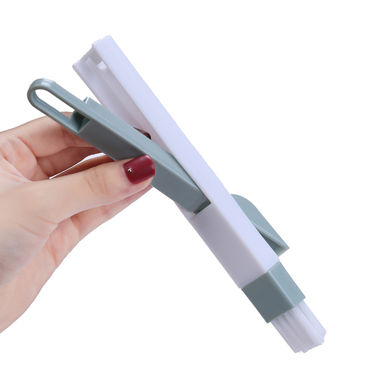 Window groove groove clean brush small brush with dustpan dead corner gap brush screen cleaning tool