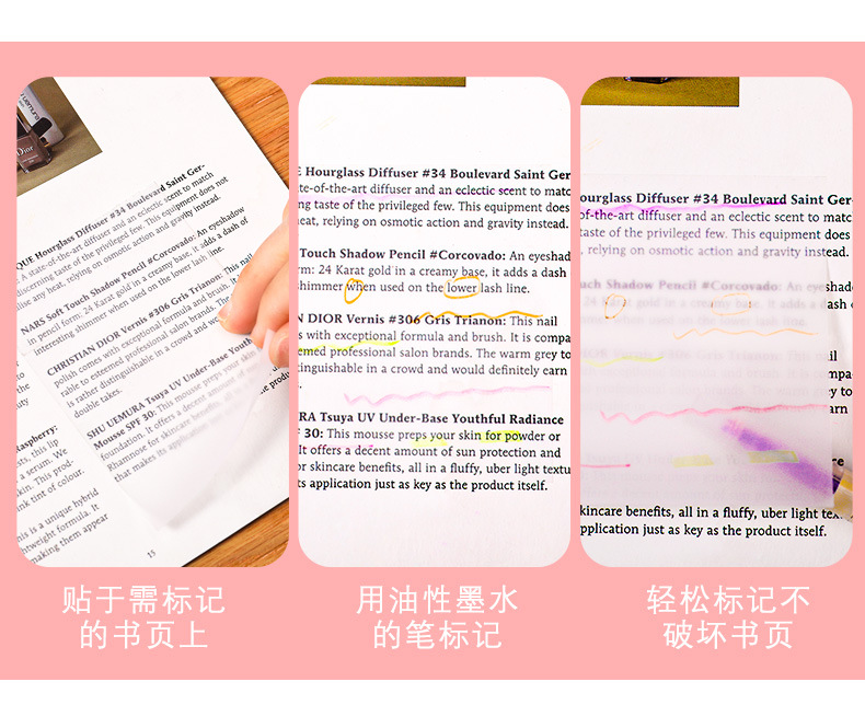 Simple Transparent Sticky Notes Students Use Tear-off Note Small Notebook to Learn Office Memo Can Be Pasted Note Paper Simple Transparent Sticky Notes Students Use Tear-off Note Small Notebook to Learn Office Memo Can Be Pasted Note Paper