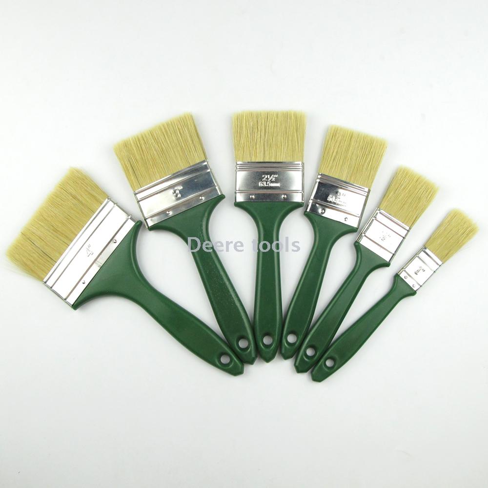 Christine wool brush paint latex paint paint brush wood long handle soft hair style clean brush not shed.