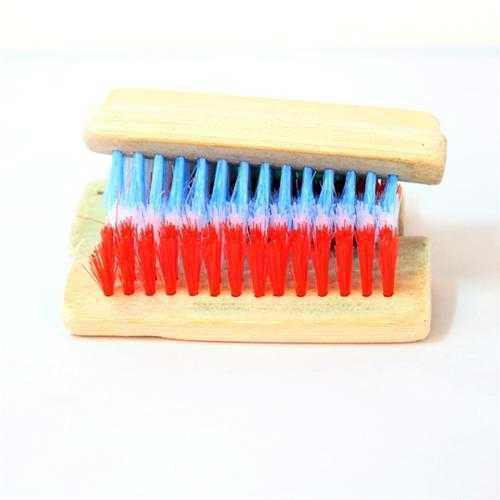 Three natural bamboo Laundry brush brush long handle brush bamboo board stiff Bristle clean floor brush