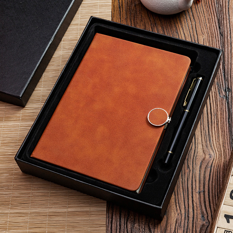Business A5 Notebook Office Gift Simple Notepad Student Notebook Gift Set Printable Logo