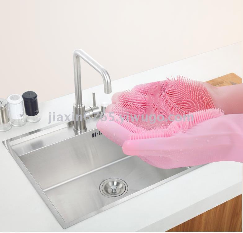 Manufacturer direct sales anti-slip silicone gloves multi-functional household magic easy to clean brush Manufacturer direct sales anti-slip silicone gloves multi-functional household magic easy to clean brush
