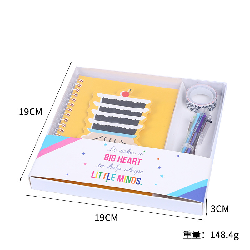 In Stock Wholesale Student Notebook Diary Journal Book Notepad Travel Book Children Pupil Prize Set