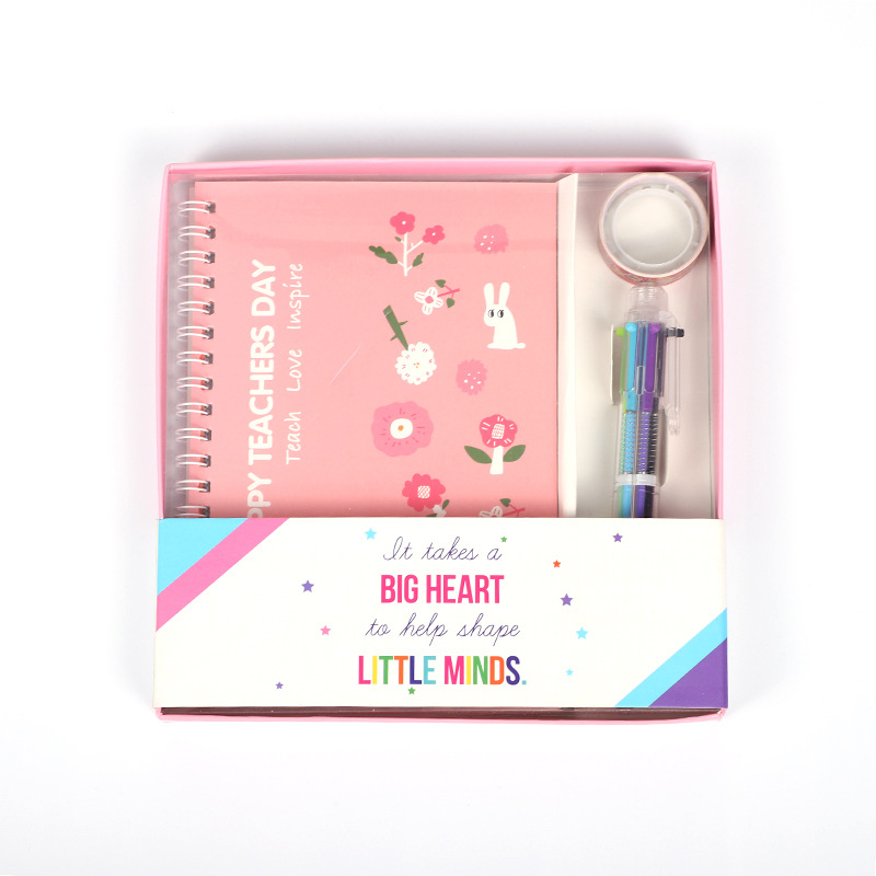 In Stock Wholesale Student Notebook Diary Journal Book Notepad Travel Book Children Pupil Prize Set