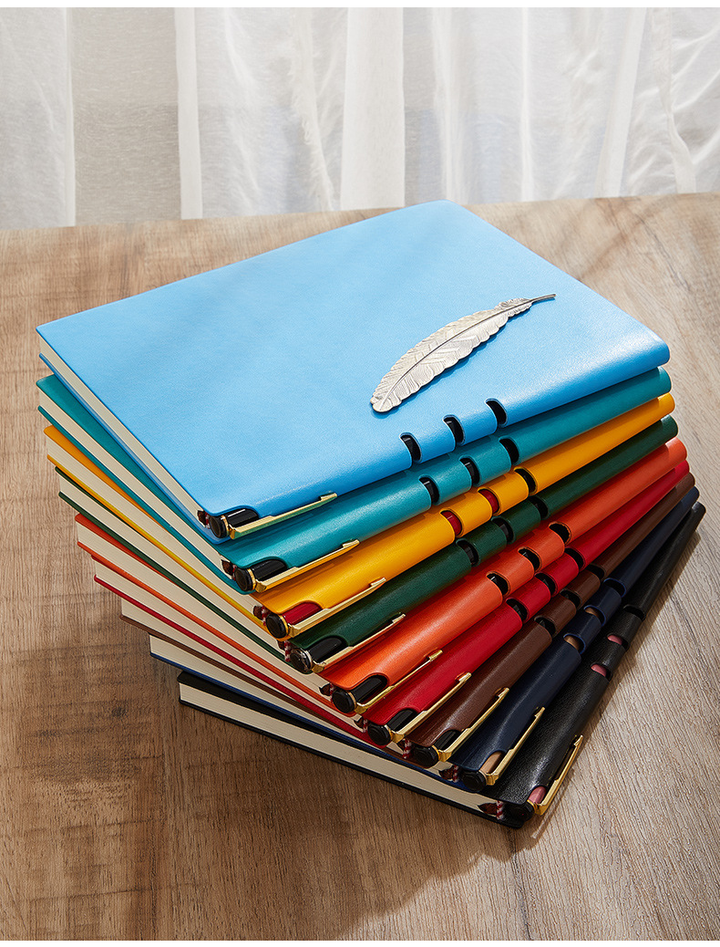Business B5 Notepad Custom Gift Box Imitation Leather Simple A5 Notebook Custom Logo Creative Soft Leather Student Book