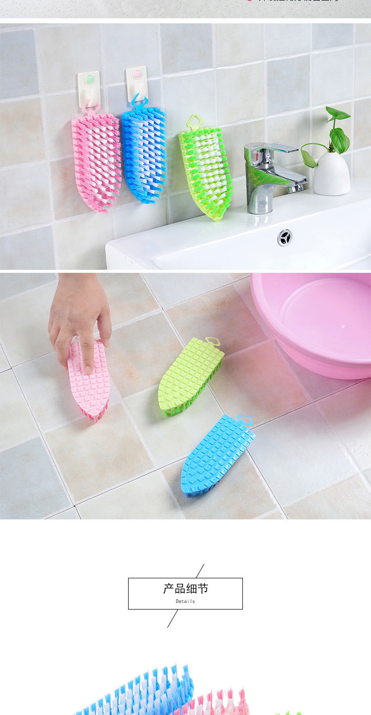 Can bend soft Bristle brush Multifunction Clean Brush remove Dirt Brush Faucet Brush corner bath bath Brush Factory Direct sale
