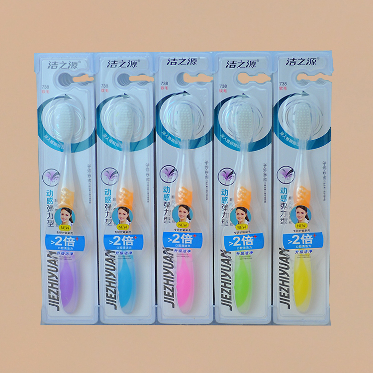 Clean source 738 dynamic stretch grinding tip care brush wire soft toothbrush