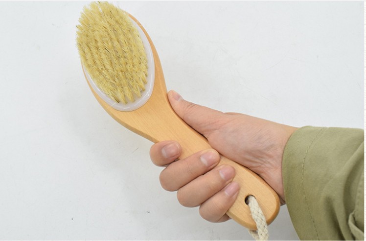 Wooden Bristle Bath Brush Curved Handle Chicken Leg Brush Clean Body Bath Brush Fat Dry Brushing Bath Massage Refresh Wooden Bristle Bath Brush Curved Handle Chicken Leg Brush Clean Body Bath Brush Fat Dry Brushing Bath Massage Refresh