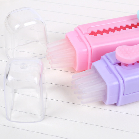 Tuzhuang stretch rubber brush pupils with creative push-pull rubber wipe clean