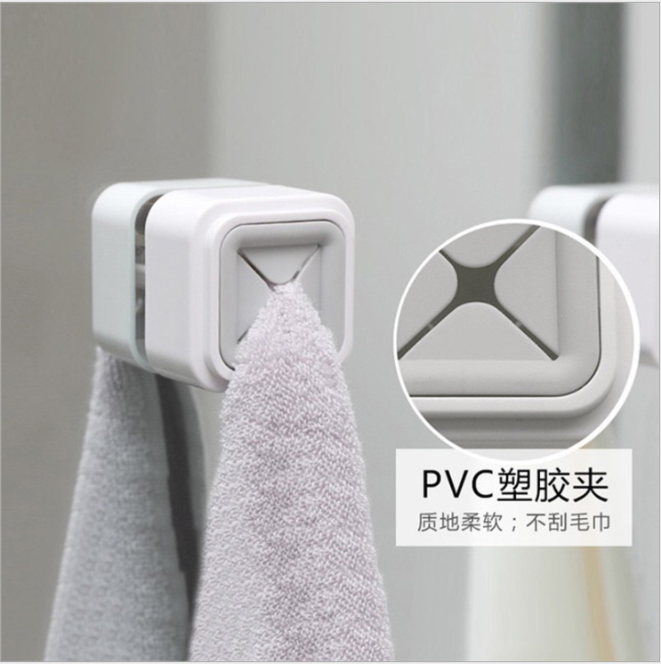 Bathroom Towel Rack Punch-Free Kitchen Rag Dish Cloth Wall Hanging Towel Plug Handkerchief Storage Plug Wall