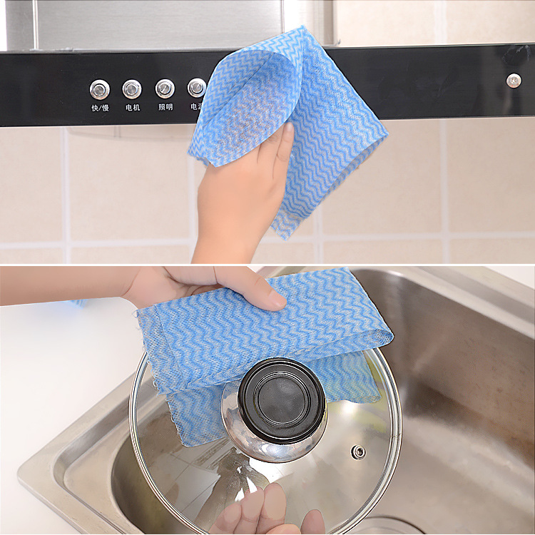 Kitchen Non-Woven Disposable Rag Free Cutting Multi-Purpose Oil-Free Cleaning Cloth Breakpoint Scouring Pad Dish Towel