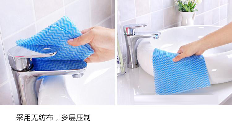Kitchen Non-Woven Disposable Rag Free Cutting Multi-Purpose Oil-Free Cleaning Cloth Breakpoint Scouring Pad Dish Towel