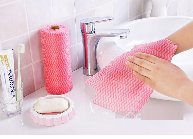 Kitchen Non-Woven Disposable Rag Free Cutting Multi-Purpose Oil-Free Cleaning Cloth Breakpoint Scouring Pad Dish Towel