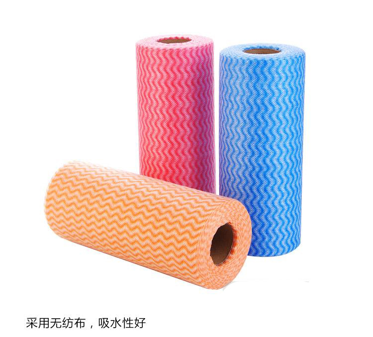 Kitchen Non-Woven Disposable Rag Free Cutting Multi-Purpose Oil-Free Cleaning Cloth Breakpoint Scouring Pad Dish Towel