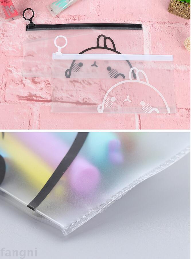 Stationery cute pull side storage bag environmental pvc file bag bill data bag pen bag cosmetics store